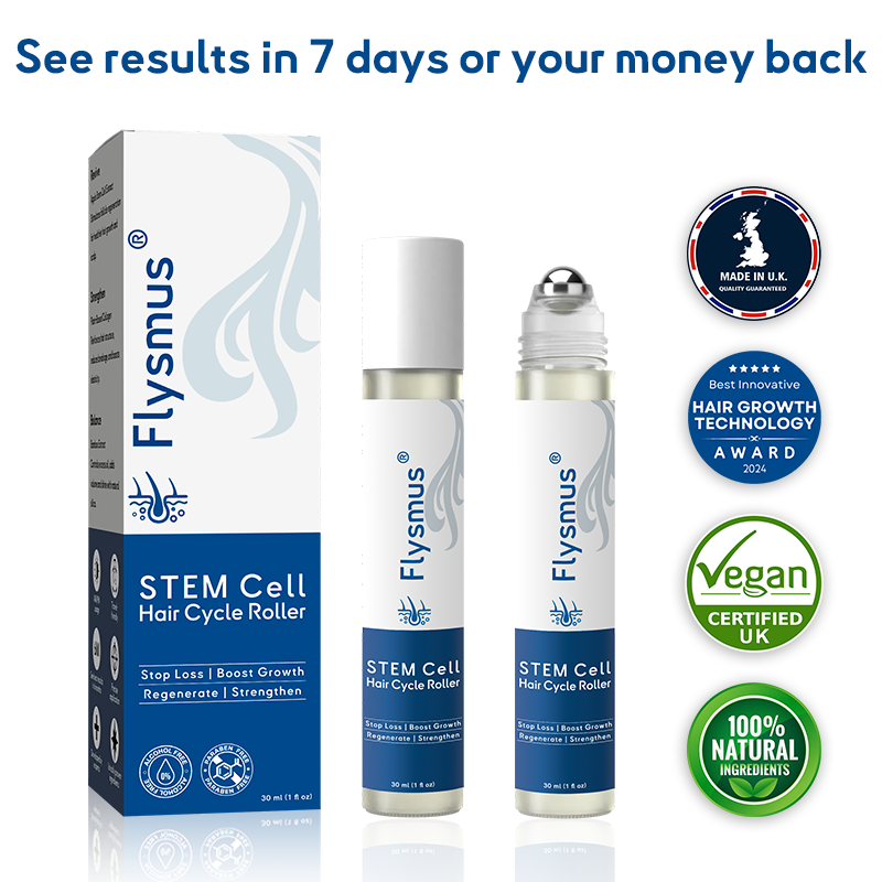 Official Store: MHRA Approved | Flysmus® STEM Cell Hair Cycle Roller - Visible Results in 7 Days (🔥UP TO 70% OFF)